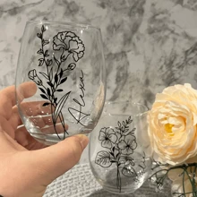 Wine Glass Personalized Wine Tumbler Name Personalized Gift For Bridesmaid Gift Tumbler Stemless Wine Glasses Personalized Gift For Her