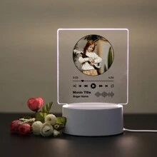 1 szt., personalizowane zdjęcia, personalizowane, spersonalizowane, czterokształtne światła muzyczne, personalizowane zdjęcia, dziel się ulubionymi wspomnieniami i najcenniejszymi chwilami, sztuka ścienna, prezenty dla nauczycieli, dzieci, kochanków, dziewczyn