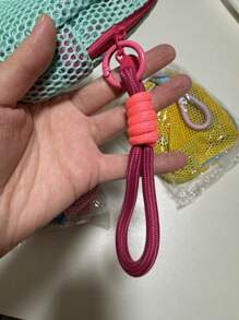 1pc Mini Macaron Color Fresh Fashion High-Quality Mesh Storage Bag (Hanging Rope Needs To Be Purchased Separately, Random Color), Sanitary Napkin Bag, Cosmetic Bag, Storage Bag, Women Makeup Bag, Girls Tampon Storage Bag