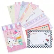 1 pièce Livre de mémos avec stickers Kuromi de Sanrio, livre de messages étudiant créatif et mignon, cahier de mémos décoratif pour la maison, 104 mémos par livre, cadeau pour la Saint-Valentin, anniversaire, remise de diplôme, stickers personnalisés