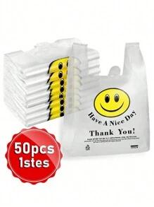 50 Pieces Plastic Bags In Gift Bags - Plastic Bags In Food Bags - Plastic Bags In Garbage Bags - Plastic Bags - Gift Bags - Plastic Bags For Food And Shopping Bags - Plastic Bags For Jewelry (Plastic Bags Large - Plastic Bags For Drinks) - Mini Bags Thank You - Plastic Bags For Business (Plastic Bags Large Capacity - Large Shopping Bags - Plastic Bags Large - Travel Bags Plastic Bags Relaxed - Plastic Bags For Desserts