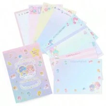 1 pièce Livre de mémos avec stickers Kuromi de Sanrio, livre de messages étudiant créatif et mignon, cahier de mémos décoratif pour la maison, 104 mémos par livre, cadeau pour la Saint-Valentin, anniversaire, remise de diplôme, stickers personnalisés