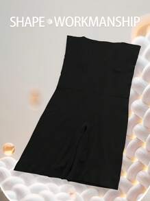 Super Comfortable Seamless Thigh Shaping Pants - Women's High Waisted Shapewear, Cinching And Lifting Hips, Shaping - Smooth Contour, Breathable, Moisture Wicking - 黑色 - 查看 5
