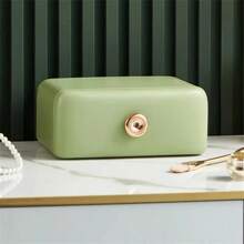 1 szt. Przezroczyste pudełko na kosmetyki z okienkiem, pojemnik do przechowywania kosmetyków do makijażu, szminka, pojemnik do pielęgnacji skóry, wielowarstwowy, pyłoszczelny organizer do makijażu - Wielokolorowe - Zobacz 20