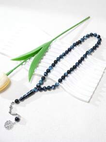 1pc Muslim Prayer Beads 45pcs 10mm Acrylic Faux Amber Starlight Color Single Tassel Bracelet - Star - View 11