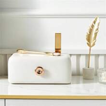 1 szt. Przezroczyste pudełko na kosmetyki z okienkiem, pojemnik do przechowywania kosmetyków do makijażu, szminka, pojemnik do pielęgnacji skóry, wielowarstwowy, pyłoszczelny organizer do makijażu - Wielokolorowe - Zobacz 27