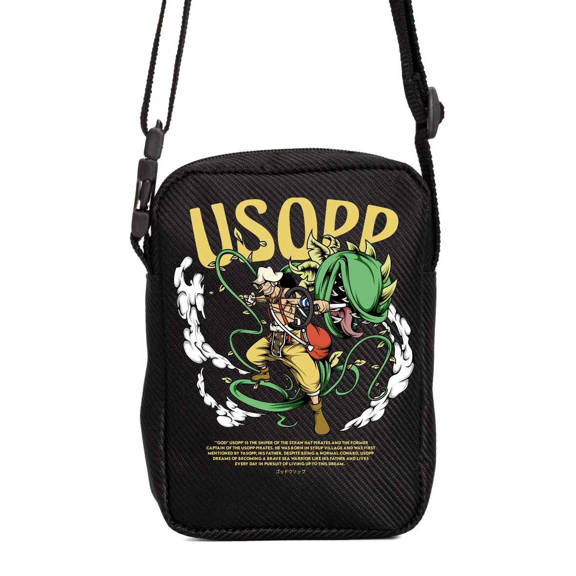 Shoulder Bag Men's Women's Crossbody Anime One Piece "Usopp" - 彩色 - 查看 1