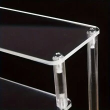 1pc Acrylic Display Stand, 2-5 Tiers Ladder Style Display Shelf, Home Decor Organizer Display Stand For Jewelry, Cosmetics, Fragrance
