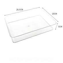 1pc Acrylic Desktop Storage Display Box, Multi-Functional Makeup Vanity Organizer, Transparent Drawer Type Box For Cosmetics, Snacks, Skincare Products