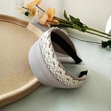 1 Băng đô ren bản rộng thanh lịch, phong cách tối giản sang trọng, phù hợp tuyệt vời với trang phục thường ngày - Nhiều màu - Xem 7