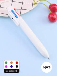 6-Color Customized Personalized Ballpoint Pen, 6-In-1 Multicolor Pen, Cartoon Multicolor Neutral Pen, Simple Portable Multifunctional Writing Pen, Cute Retractable Nurse Pen, Colorful Stationery Pen For Students And Office, Can Customize Your Name And Text, Suitable For Diary, Writing Supplies, Ideal For Mother's Day, Birthday, Teacher's Day, Christmas, Halloween Gifts,Office & School Supplies,Xmas Decoration,Smooth Writing Pen - Six-color Push Ballpoint Pen Type a - View 39