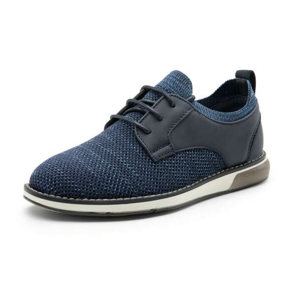 Bruno Marc Schnürhalbschuhe Jungen Anzugschuhe Atmungsaktiv Gestrickter Stoff Oxford Hochzeit Party Schuhe