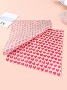 15pcs Heart Shaped Wax Paper - Grease Proof, Water Resistant, Non-Stick Beeswax Food Wraps, Suitable For Sandwiches, Burgers, Breads - Great For Kitchen, Picnics, Barbecues, Gift Wrapping, Valentine's Day Cooking Supplies, Kitchen Decor - Multicolor - View 4
