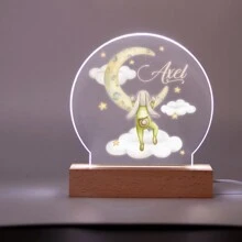 1pc, Custom Personalized Name Night Light, Custom Birthday Gift, Custom Friend Gift, Custom Bedroom Decoration, Custom Party Decoration, Party Decoration, Custom Bunny Night Light, Valentine's Day Gift Back To School