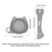 猫用开罐器，盖子密封盖，宠物猫/狗罐头食品勺 - 多色 - 查看 3