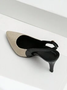 New Style Women's Pointed Toe High Heel Mules, Fashionable Elegant Minimalist Design, Comfortable High Heel Shoes