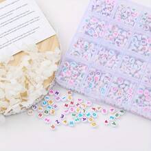100/500/1000/1200 pièces Set de perles de lettres en acrylique - fournitures pour la fabrication de bijoux DIY pour bracelets d'amitié - 26 styles, colorés, multifonctionnels, faciles à utiliser