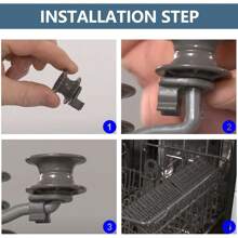 4个洗碗机滚轮，洗碗机配件，上层碗篮滚轮套件，兼容洗碗机LDF6920BB、LDS4821ST、LDS5811ST、LDF6810ST、D1607BB、LDF6810WW、LDS4821B、LDF6920WW、LD6090BB、D1608BB、LD6300BB、LD6090TB1 - 灰色 - 查看 4