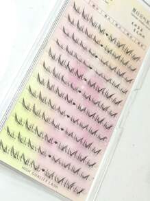 96pcs Natural-Looking Faux Mink Lashes For Summer Night, 3-Type Flared Segments Eyelash Extensions Kit, Easy Application For Beginners