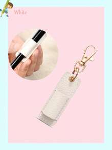 1pc Portable Student/Office Stationery Pen Holder With Key Chain, Mini Pen Clip,Back To School,School Supplies,Pencil Case,Pencil Pouch,School Bag