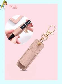 1pc Portable Student/Office Stationery Pen Holder With Key Chain, Mini Pen Clip,Back To School,School Supplies,Pencil Case,Pencil Pouch,School Bag