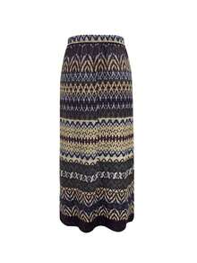 Women's Spring/Summer Pixel Print Lightweight Thin Straight Skirt, Elegant For Resort Or Commute - Multicolor - View 7