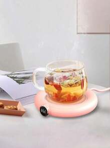 1 Pieza Calentador de taza de café inteligente para primavera, calentador de líquidos portátil para escritorio, calentador de tazas adecuado para calentar té, agua, cacao y leche. Es apto para decoración del hogar, cocinas, dormitorios, salas de estar, oficinas y es un artículo agradable para familiares y amigos. - Multicolor - Ver 4