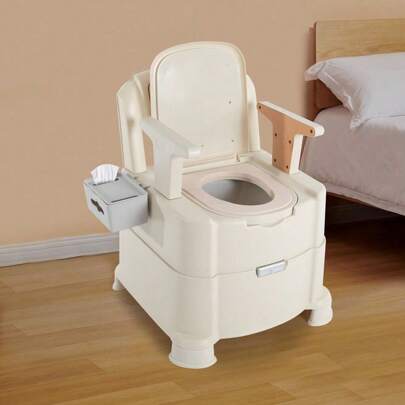 Portable Bedside Commode Toilet With Sensor Night Light – High-Quality, Convenient Toilet For Easy Nighttime Use