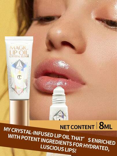  Charlotte Tilbury Charlotte's Magic 唇油水晶精华 8ml / 0.2 盎司 | 滋养保湿唇油 | 水晶注入配方，令双唇闪耀光泽 | 抚平和软化双唇 | 持久保湿 | 轻盈不粘腻 | 增强自然唇色 | 适合日夜使用 | 奢华唇部护理