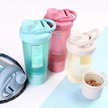 1PC 500ml/16.9oz Portable Protein Shaker Cup - PP Material, Ideal For Gym & Outdoor Fitness Enthusiasts, Shaking Cup, Milkshake, Gift For Father