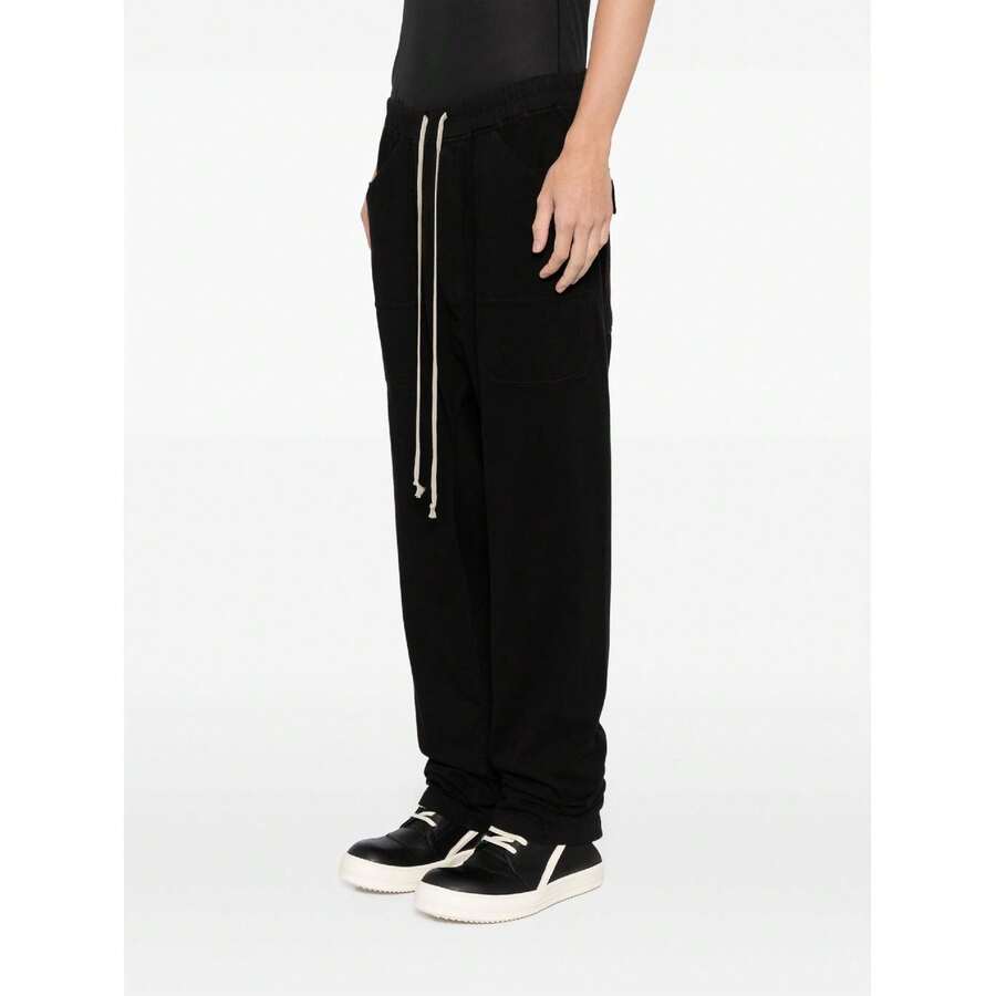 Rick Owens DRKSHDW - Men Classic Cargo Drawstring Pants - 黑色 - 查看 1