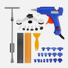 Tapsin 38pcs Car Paintless Dent Removal Kit Slide Dent Repair Tool Repair 20W Glue Gun Puller Tab - Blue - View 1