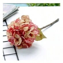 1PC/3PCS/5PCS Artificial Hydrangea Flowers Silk Bouquets Fake Plants For Spring Wedding Vase For Home Dining Room Bedroom Decorations, Mother's Day Valentine's Day Festival Birthday Party Accessories, Outdoor Garden Decorations Autumn Gifts Graduation