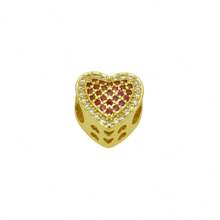 1pc Fashionable Casual Personalized Minimalist High-End Versatile Super Shiny Colorful Zirconia Heart Shaped Heart Beaded 18K Plated Adjustable Chain Bracelet, Suitable For Women Daily Outfit, Party, Birthday, Valentine's Day Gift