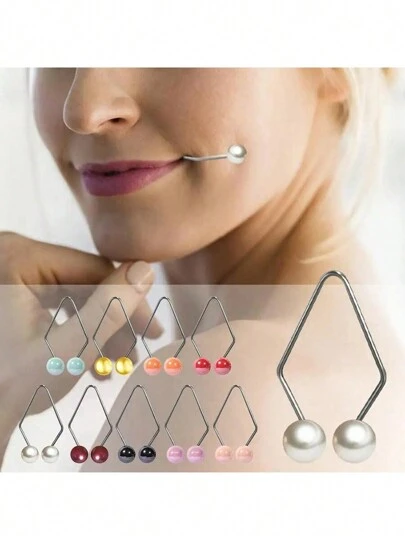 2pcs/Set New Face Concavity Maker For Women, Face Concavity Training Tool, Smile Trainer, Face Jewelry Inlaid,Beauty,Skin Care Products,Spa,Self Care,Skin Care Tools,Face Care,Esthetician Supplies,Massage,Face Massage Tool,Face Roller