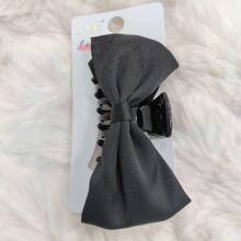 Große schwarze Schmetterling Haar Klammer, hochwertige Dutt Haar Klammer Haarschmuck, vielseitig & elegant, Schleifengröße ca. 11 cm, Klammergröße ca. 6,5 cm