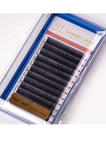 12 Reihen nasse Anime-Stil Manga Wimpernverlängerungen 0,07/0,05 D Curl 8-15mm nasser Look Wimpern A-Form Cosplay Manga Spitzen weiche Wimpern Nerz flauschig Einzelne Russische Volumen Natürliche Vorbereitete Volumen Fächer Falsche Wimpern Zubehör Cilios für Profis