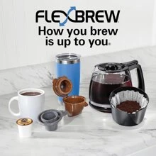 FlexBrew Trio Coffee Pod/12-Cup/Single Serve Coffee Maker