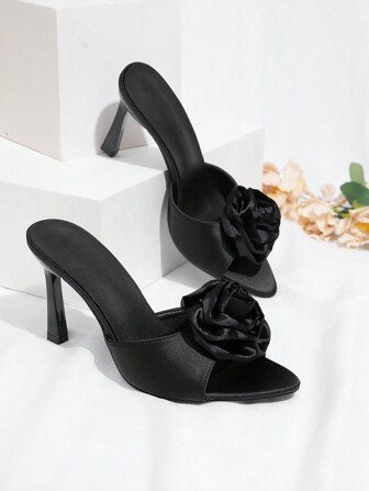 全新夏季女式系带高跟凉鞋