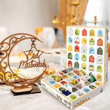 5/10 Pcs 30 Days Ramadan Advent Calendar Sheep Stars Moon Pattern Paper Treat Box Eid Mubarak Coutdown Gift Boxes Fillable Ramadan Gift Box For Eid Al-Fitr Party Supplies Birthday Gift Wrapping - Multicolor - View 9
