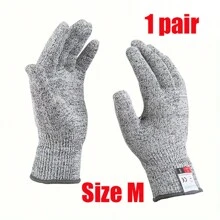 1/3 Paia di guanti resistenti ai tagli di alta qualità, protezione di livello 5, guanti da cucina, lavabili in lavatrice, comodi e flessibili, leggeri, adatti per entrambe le mani. Guanti resistenti ai tagli, adatti per la manipolazione del vetro, anti-graffio, adatti per cucina, taglio, giardinaggio, intaglio del legno, pulizia, assemblaggio e manutenzione. I guanti resistenti ai tagli proteggono la pelle sottile dai graffi