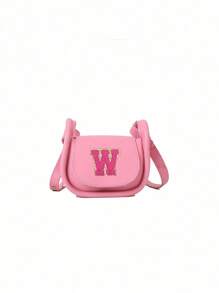 A Mini Casual, Versatile And Simple Solid Color Diy Pu Material Diagonal Shoulder Bag With 26 A-Z Letters. You Can Think Of It As A Lipstick Coin Purse That Be Worn On One Or Cross-Body. Suitable For Teen To Use When School, Traveling Shopping. Christmas, Thanksgiving, Valentine's Day, Friday Gifts. The Best Gift. - Multicolor - View 14