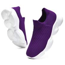 frysen Baskets à enfiler pour femmes baskets en mousse à mémoire de forme chaussures de sport chaussures à enfiler confortables taille 35-43