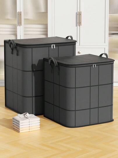 1 Stück faltbare Kleidungs-Aufbewahrungstasche, platzsparende Tasche mit stabilem Tragegriff und Doppelreißverschluss, zusammenfaltbar, Kleiderschrank-Organizer und Aufbewahrungsbehälter, Haushaltsaufbewahrung für Kleidung, Quilts, Decken, Bettwäsche-Aufbewahrungstasche.Schlafzimmer,Organizer,Organiser,Heim-Aufbewahrung,Weiße T-Shirts Damen,Schwarze Hosen Damen,Winterkleidung Damen,Kleid,Winterbekleidung Damen,Elegante Kleider Damen,Weiße Bluse Damen,Langärmlig,Weißer Jumpsuit für Damen,Frühlings-Kleider für Damen,Frühlings-Outfits für Damen,Frühling,Frühlings-Bekleidung,Minimalistisch,Sommer-Tops