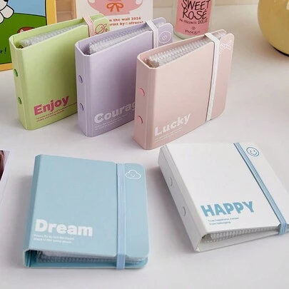 1 Album ảnh dễ thương & tươi mới, Album phim chụp lấy ngay, Sách sưu tập thiệp mini 3" dành cho phụ nữ, Quà tặng lý tưởng