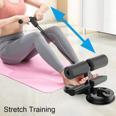 Sit-Ups Stand Bar Floor Reusable Nordic Hamstring Curl Strap Sit Up Exercise Equipment