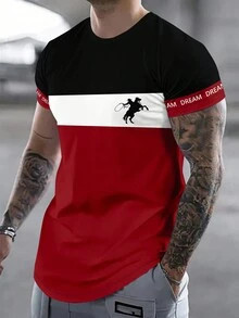 Men's Fashion Casual Sports Short Sleeve T-Shirt, Minimalist & Versatile For Daily Wear