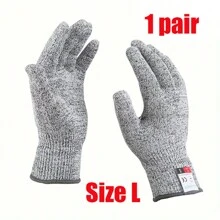 1/3 Paia di guanti resistenti ai tagli di alta qualità, protezione di livello 5, guanti da cucina, lavabili in lavatrice, comodi e flessibili, leggeri, adatti per entrambe le mani. Guanti resistenti ai tagli, adatti per la manipolazione del vetro, anti-graffio, adatti per cucina, taglio, giardinaggio, intaglio del legno, pulizia, assemblaggio e manutenzione. I guanti resistenti ai tagli proteggono la pelle sottile dai graffi