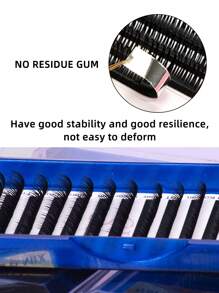 12 Reihen nasse Anime-Stil Manga Wimpernverlängerungen 0,07/0,05 D Curl 8-15mm nasser Look Wimpern A-Form Cosplay Manga Spitzen weiche Wimpern Nerz flauschig Einzelne Russische Volumen Natürliche Vorbereitete Volumen Fächer Falsche Wimpern Zubehör Cilios für Profis