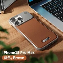 1个香氛PU皮革手机壳,兼容 16 Pro Max、Galaxy S26 Ultra - 棕色 - 查看 17